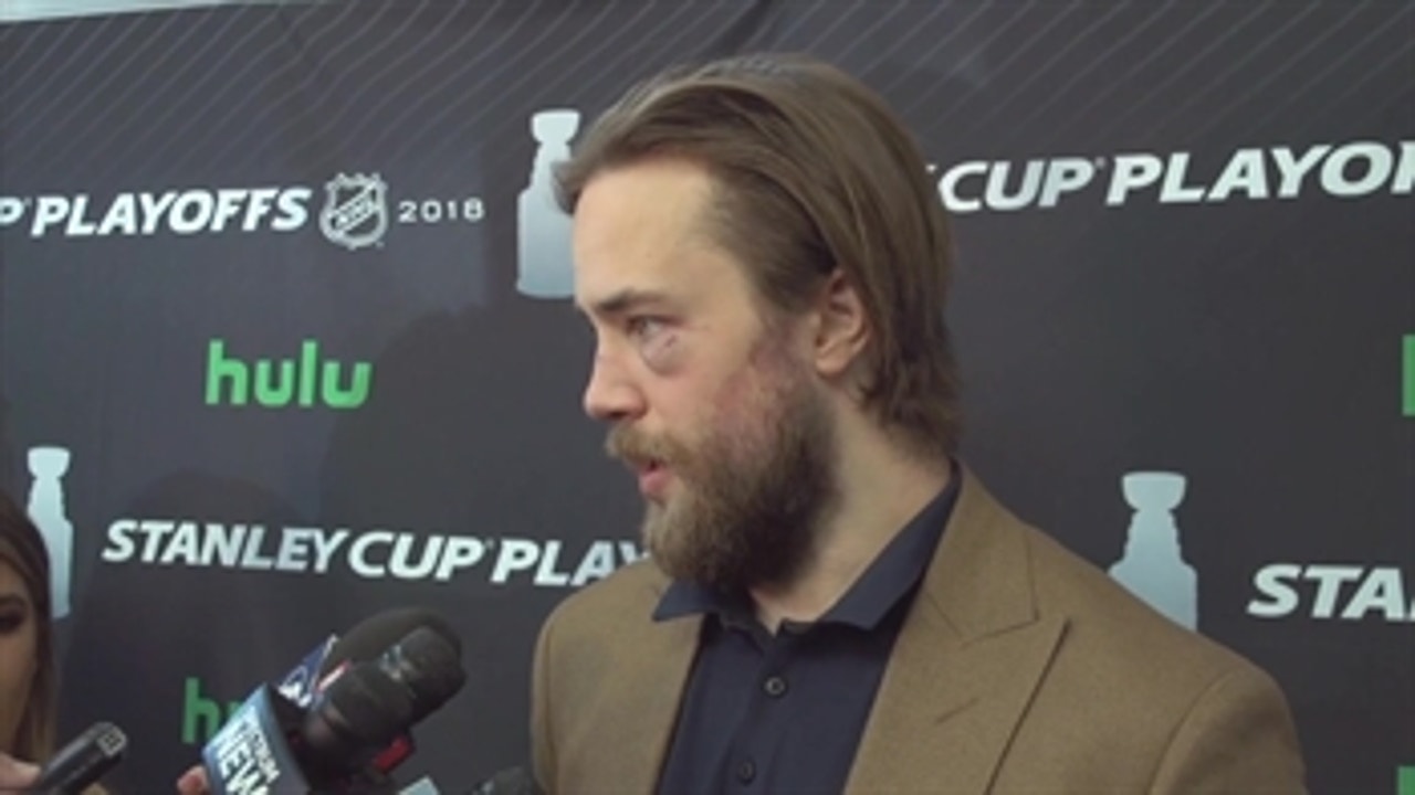 Victor Hedman on how his eye is feeling, series shifting to Boston
