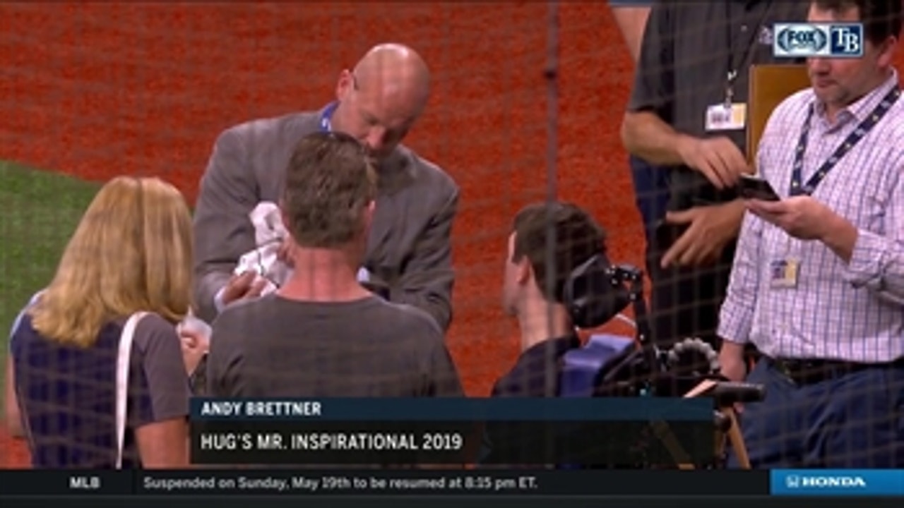 Rays Welcome Andy Brettner, Hug's Mr. Inspirational 2019