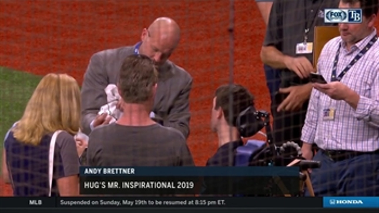 Rays Welcome Andy Brettner, Hug's Mr. Inspirational 2019