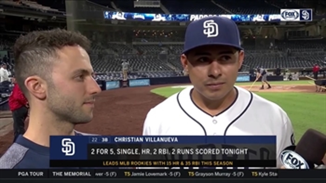 Christian Villanueva on his 15th homer of the season