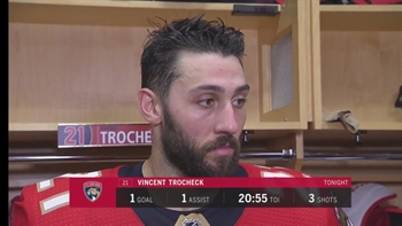 Vincent Trocheck: 'Urgency and work ethic' weren't there tonight