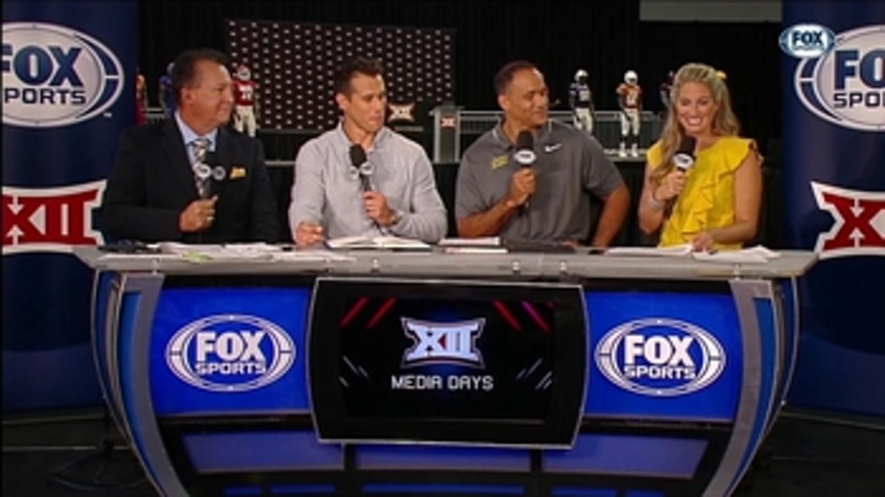 Brady Quinn and Robert Smith Join the Set ' Big 12 Media Days