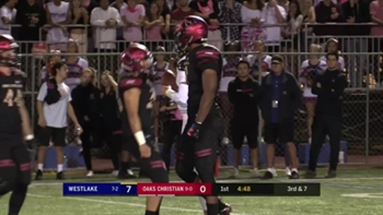 Week 10: Kayvon Thibodeaux lays big hit for Oaks Christian sack