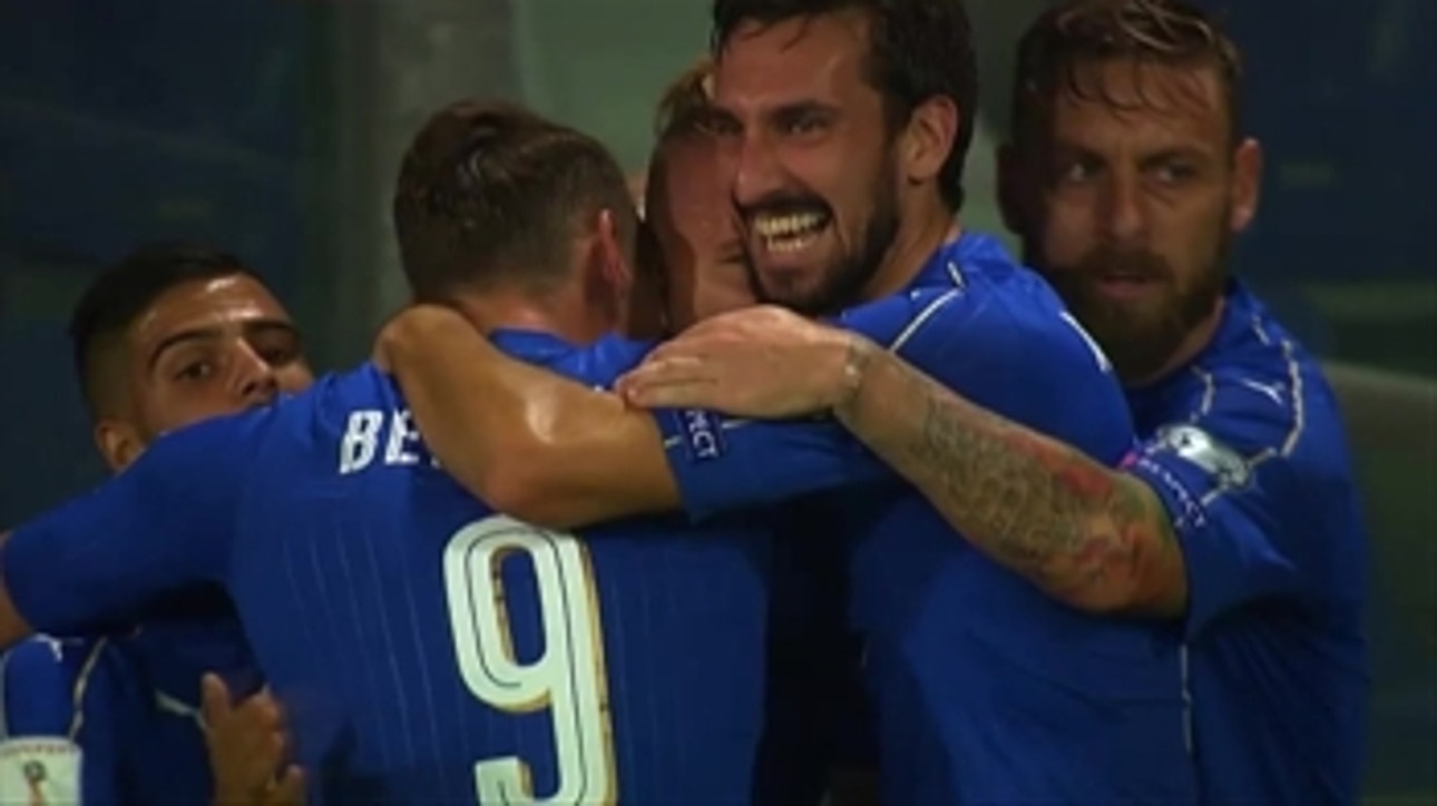 Immobile scores opening goal for Italy vs. Israel ' 2017 UEFA World Cup Qualifying Highlights