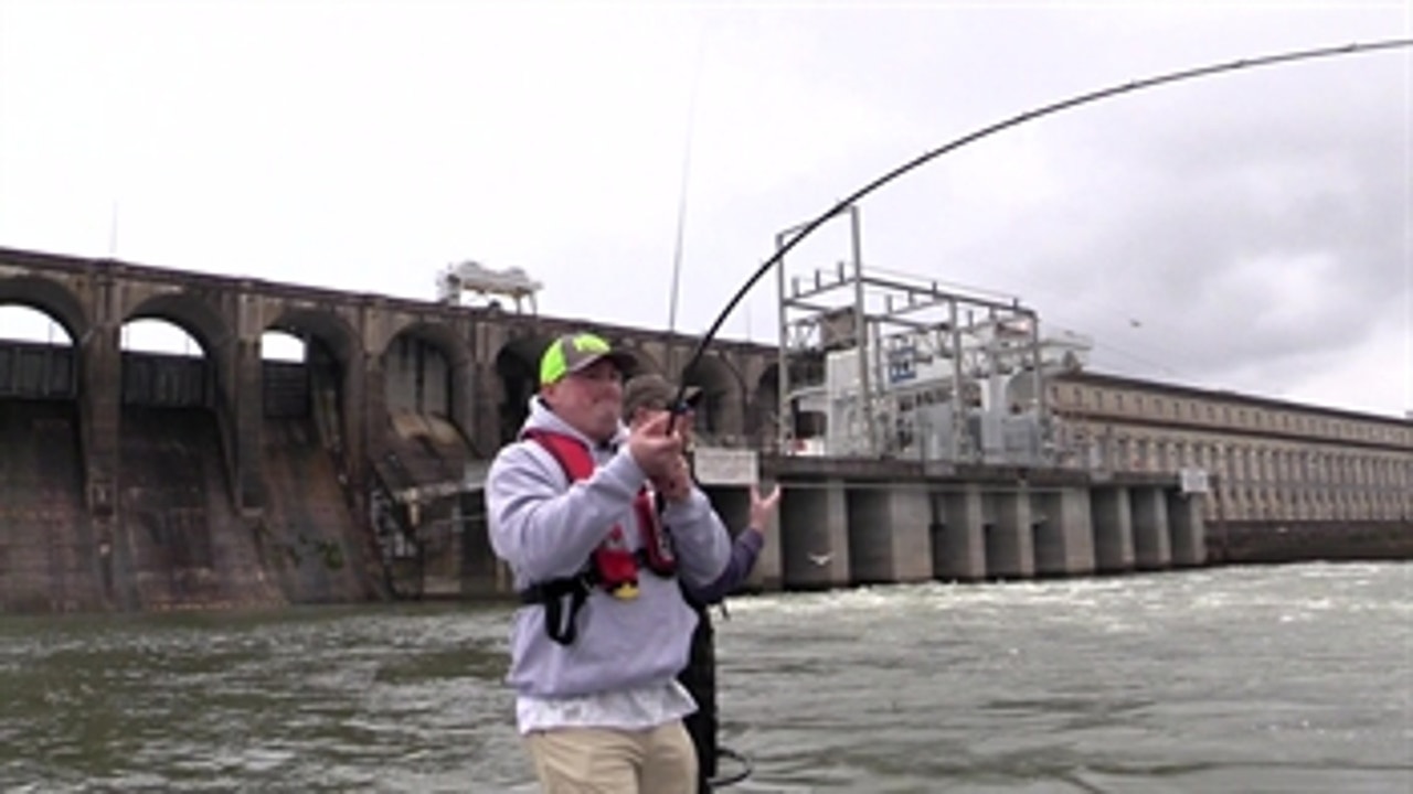 Tennessee River ' Fishing For Striped Bass - Part 2 ' FOX Sports Outdoors Southwest