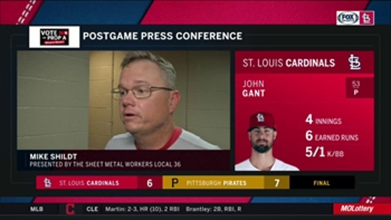 Mike Shildt on how the Cardinals ended up with an empty bench in the eighth inning