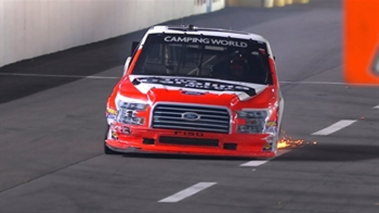 Myatt Snider ends playoff hopes with crash at Bristol | 2018 TRUCK SERIES | FOX NASCAR