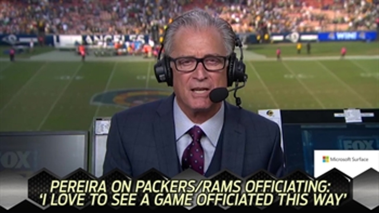 Mike Pereira breaks down the officiating in Packers-Rams: 'I love to see a game officiated this way'