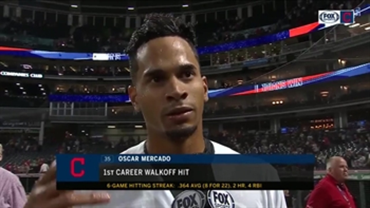 Oscar Mercado credits his teammate's mentorship for his early success