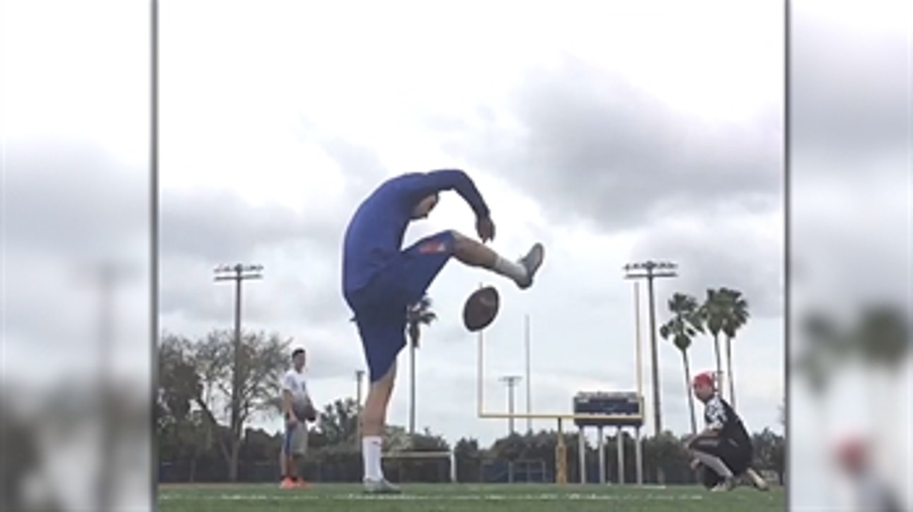 Florida kicker shows off some sweet moves before nailing this field goal