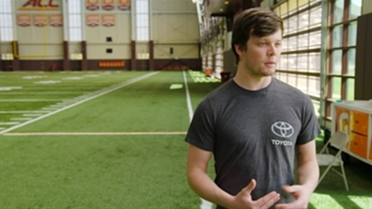 Erik Jones checks out Virginia Tech's football program with Caleb Hurd & David Wilson