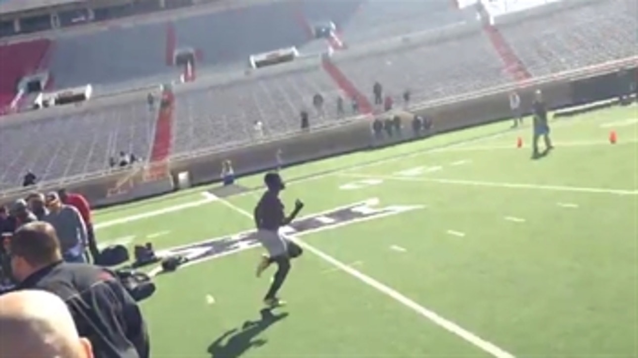 Jakeem Grant ran one of the fastest 40 times ever for an NFL prospect