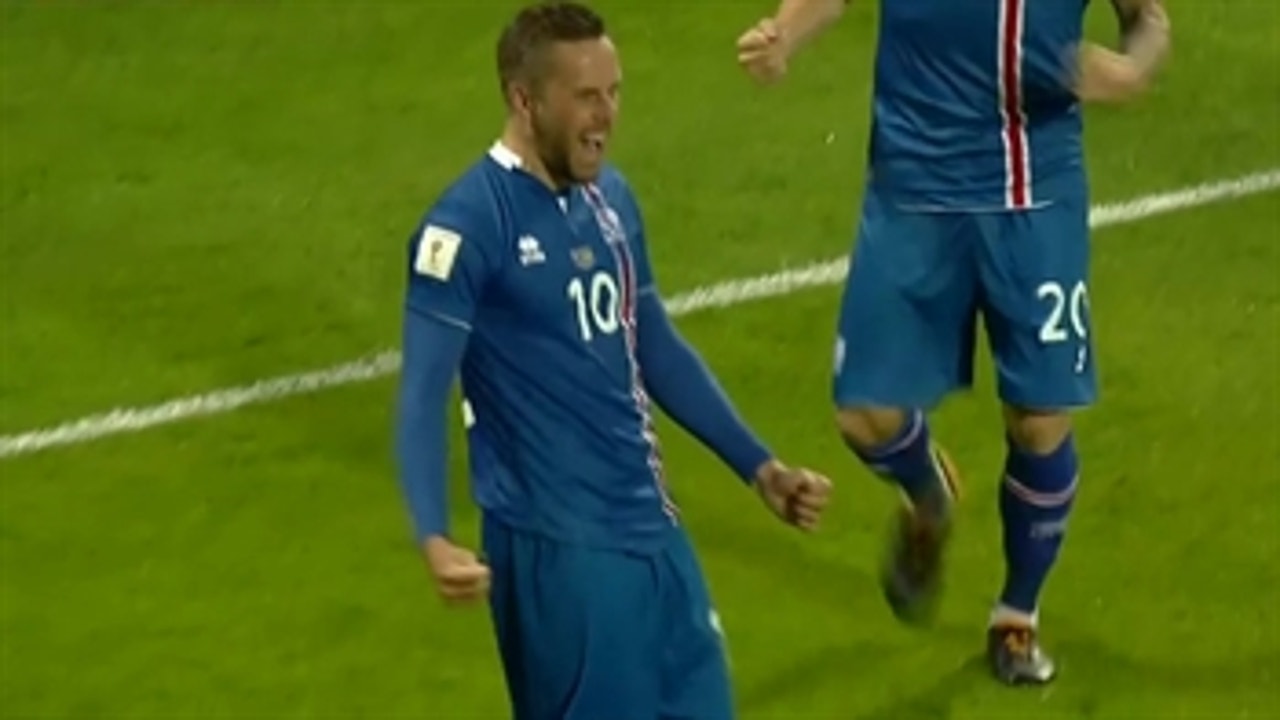 Gylfi Sigurdsson puts Iceland in front vs. Ukraine ' 2017 UEFA World Cup Qualifying Highlights