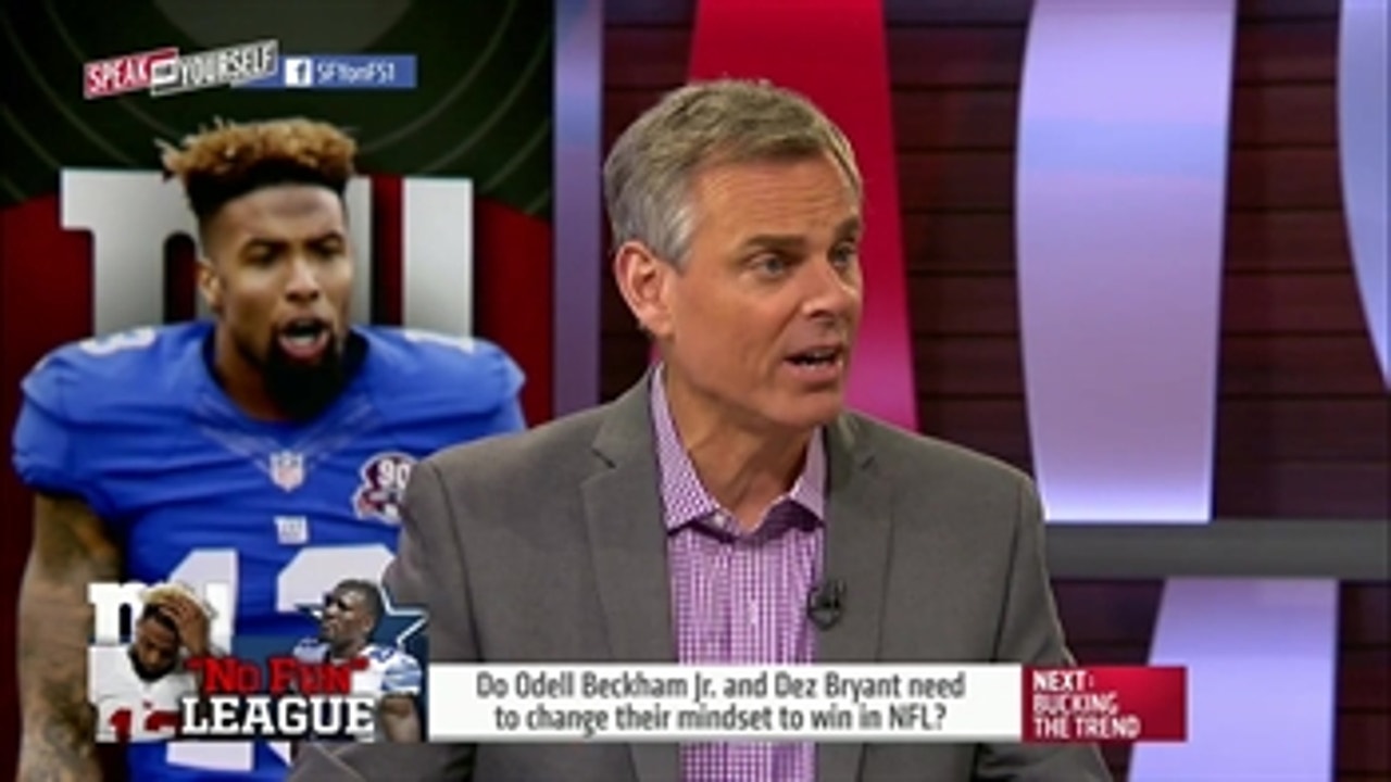 Why Odell Beckham Jr. and Dez Bryant need to change their mindsets - 'Speak For Yourself'