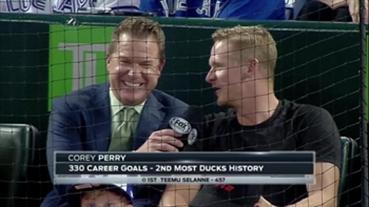 Corey Perry's heard enough about Ryan Getzlaf's batting practice home run