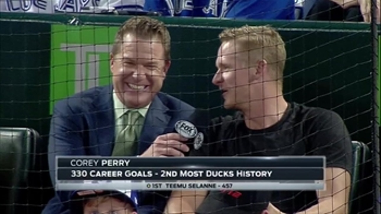 Corey Perry's heard enough about Ryan Getzlaf's batting practice home run