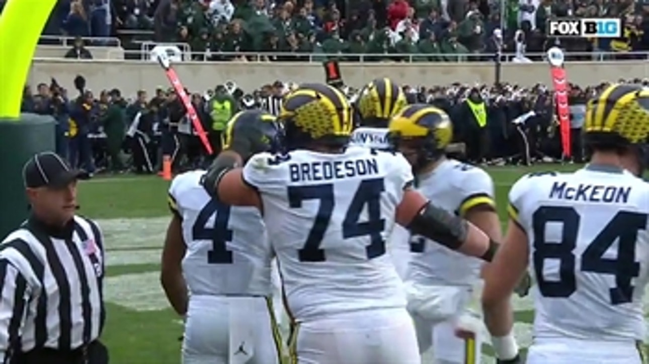 Watch Michigan score its first passing TD vs. Michigan State since 2011