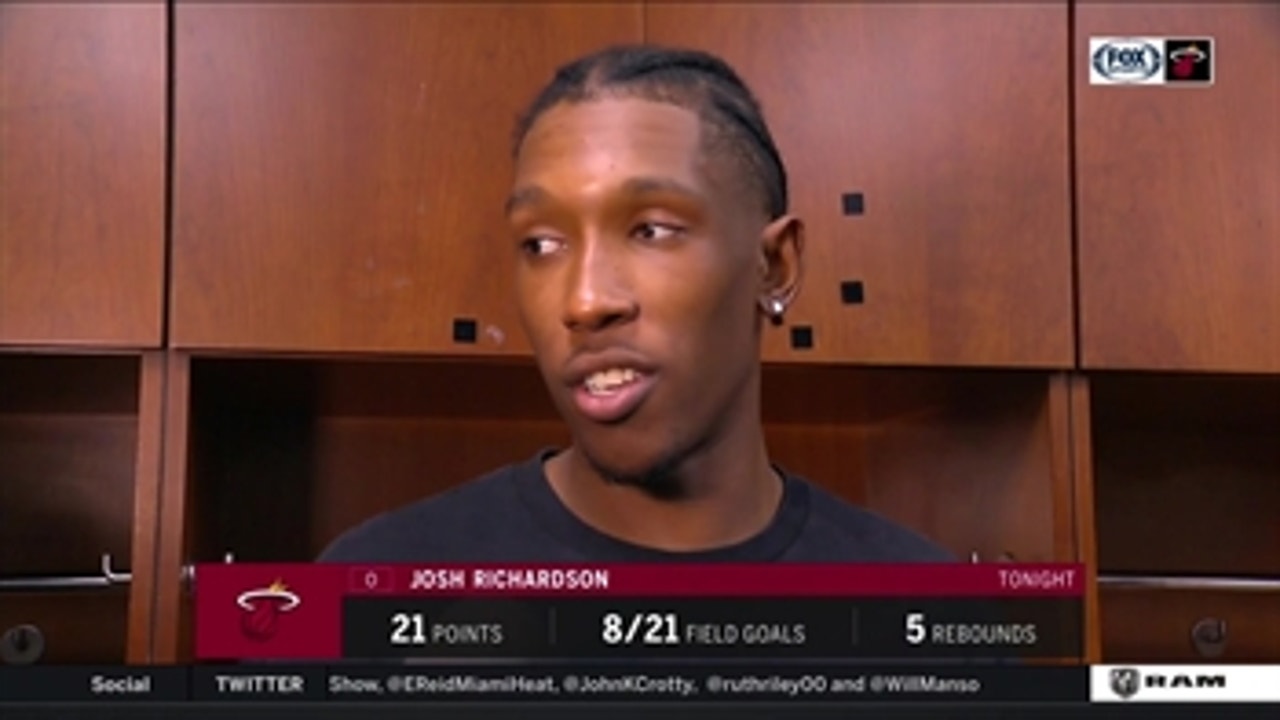 Josh Richardson recaps the possession he stepped out of bounds