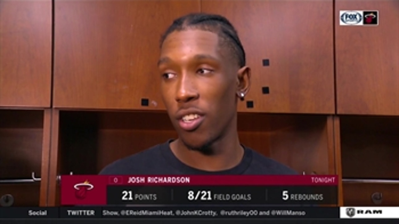 Josh Richardson recaps the possession he stepped out of bounds