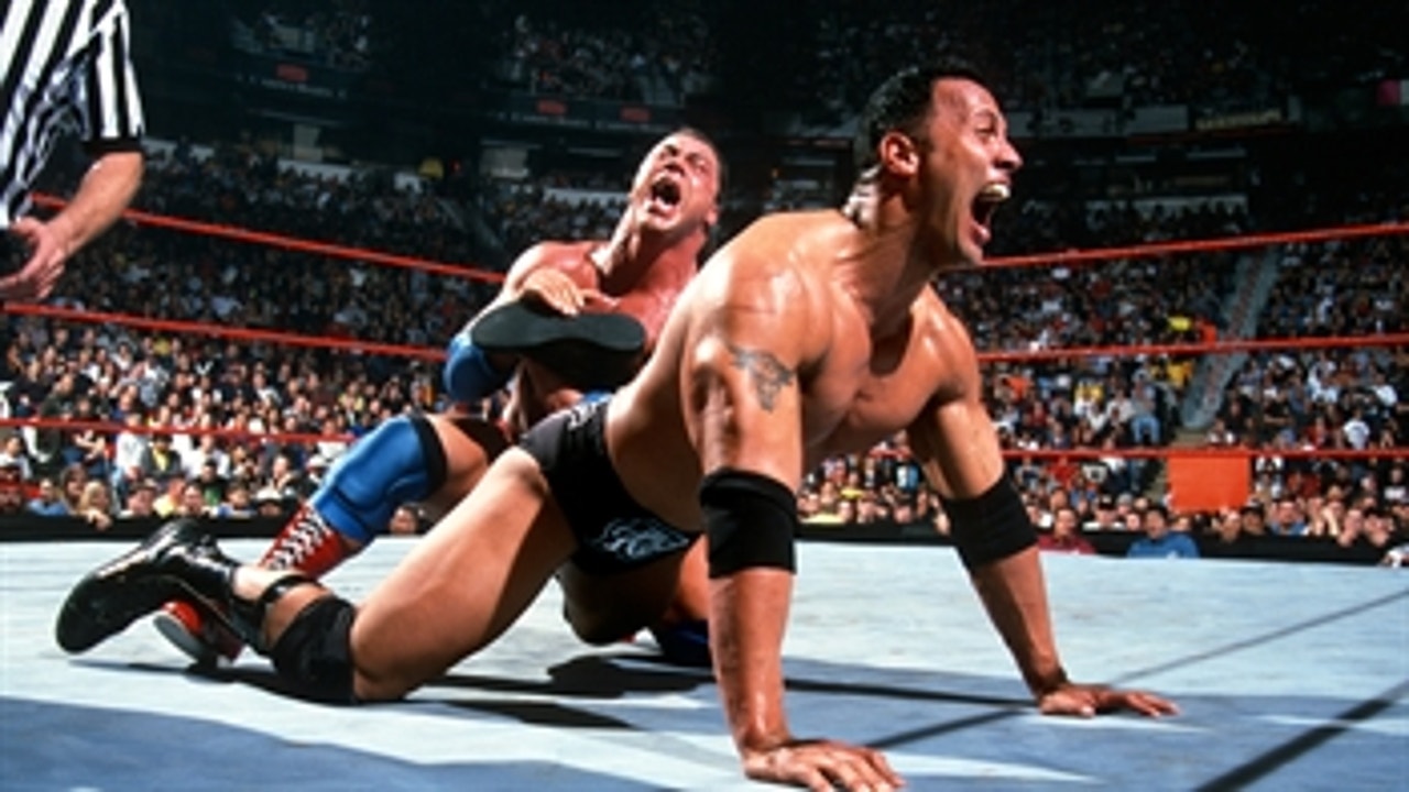 Kurt Angle vs. The Rock - WWE Title Match: WWE No Way Out 2001 (Full Match)  | FOX Sports