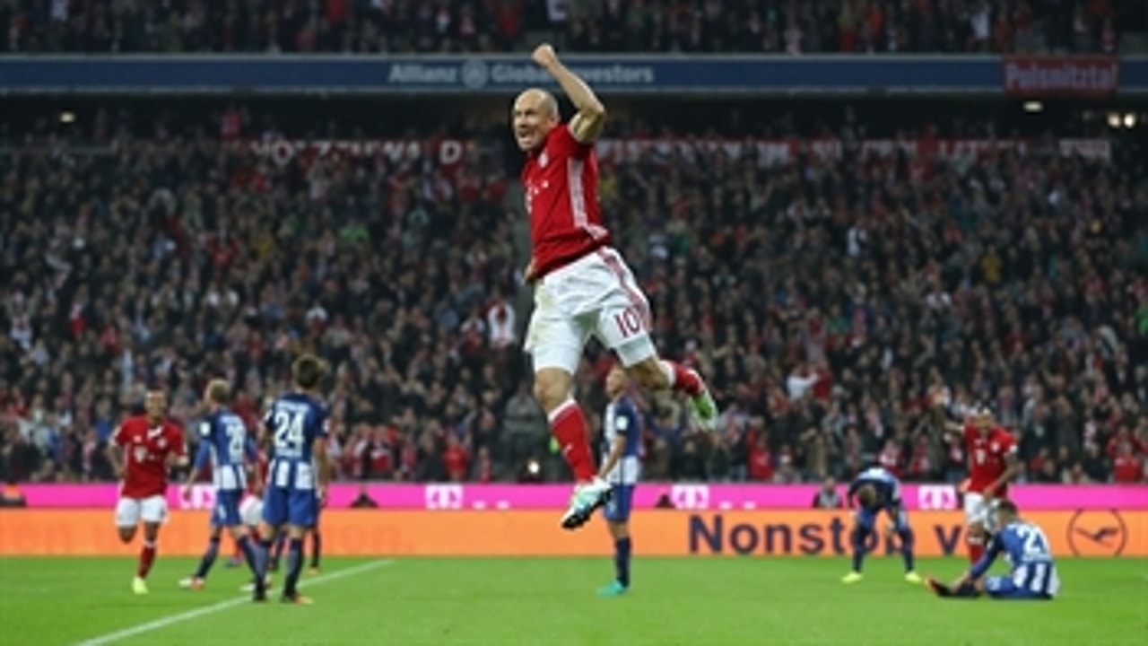 Arjen Robben scores in first game back from injury ' 2016-17 Bundesliga Highlights