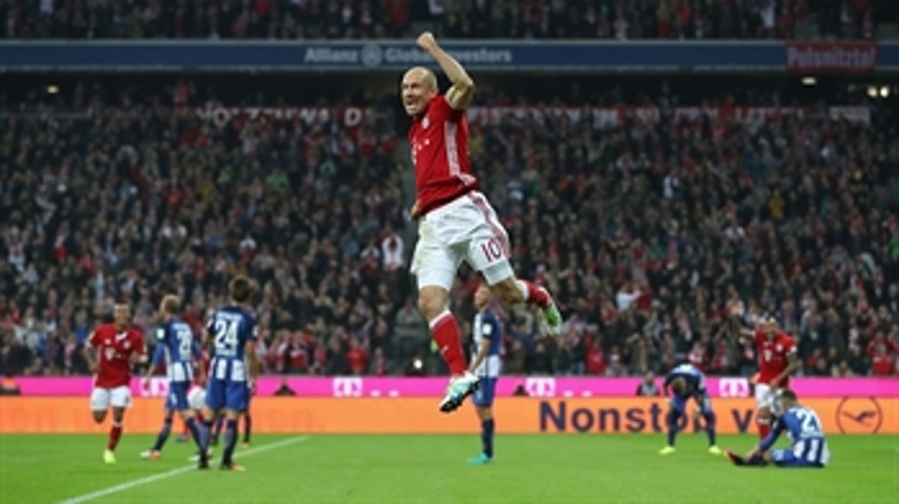 Arjen Robben scores in first game back from injury ' 2016-17 Bundesliga Highlights