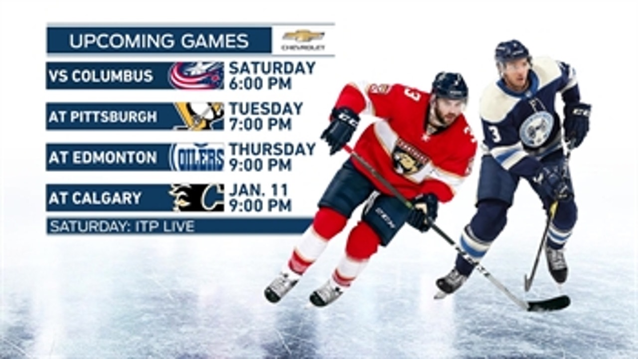 Panthers return home for 1 game as Blue Jackets come to town