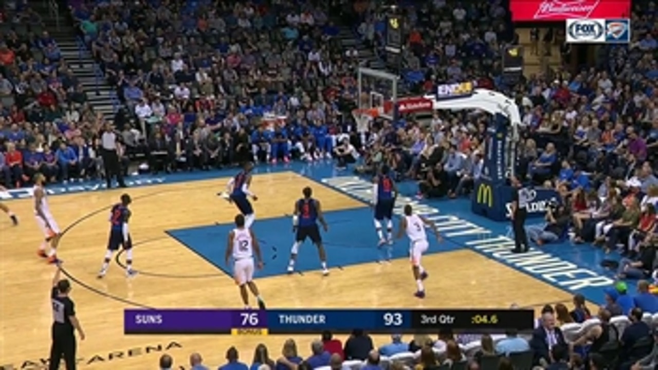 HIGHLIGHTS: Paul George with the Half court shot AND IT GOES IN ' Phoenix Suns at Oklahoma City Thunder