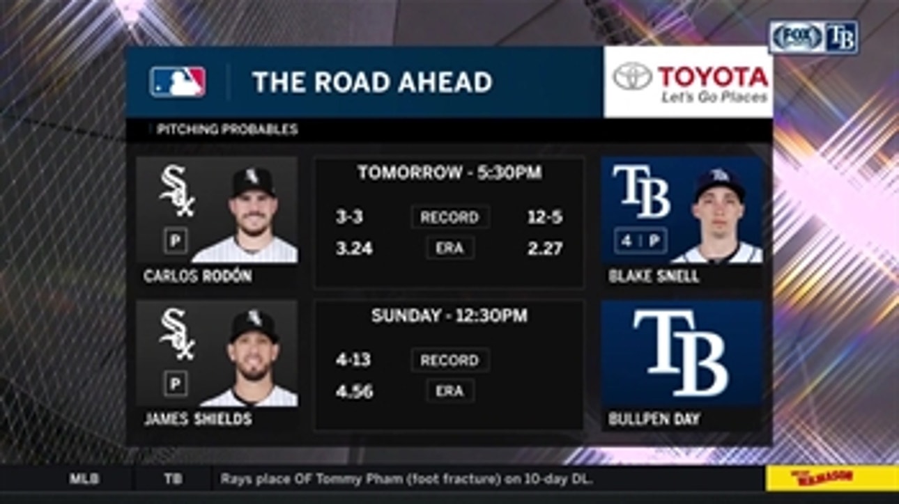 Blake Snell returns to the mound aiming to even series with White Sox
