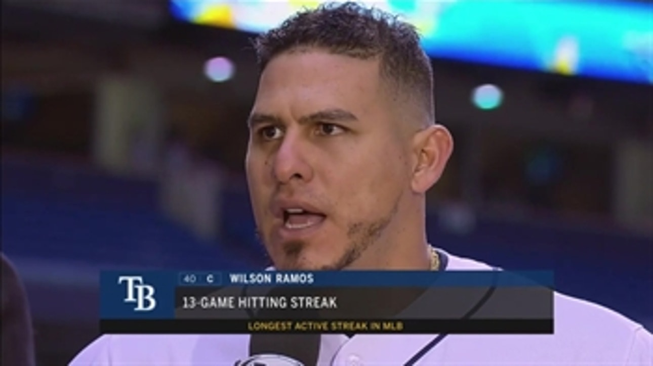 Wilson Ramos with an understatement: I'm feeling good at the plate