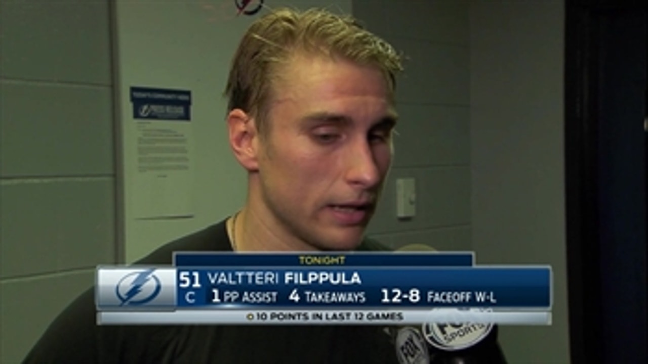 Valtteri Filppula on Lightning's hard-earned victory over Maple Leafs