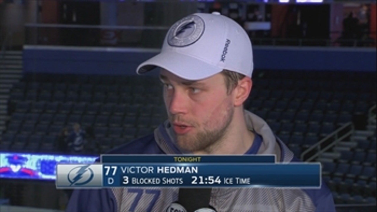 Victor Hedman, defense come up big for Lightning in 1-0 victory