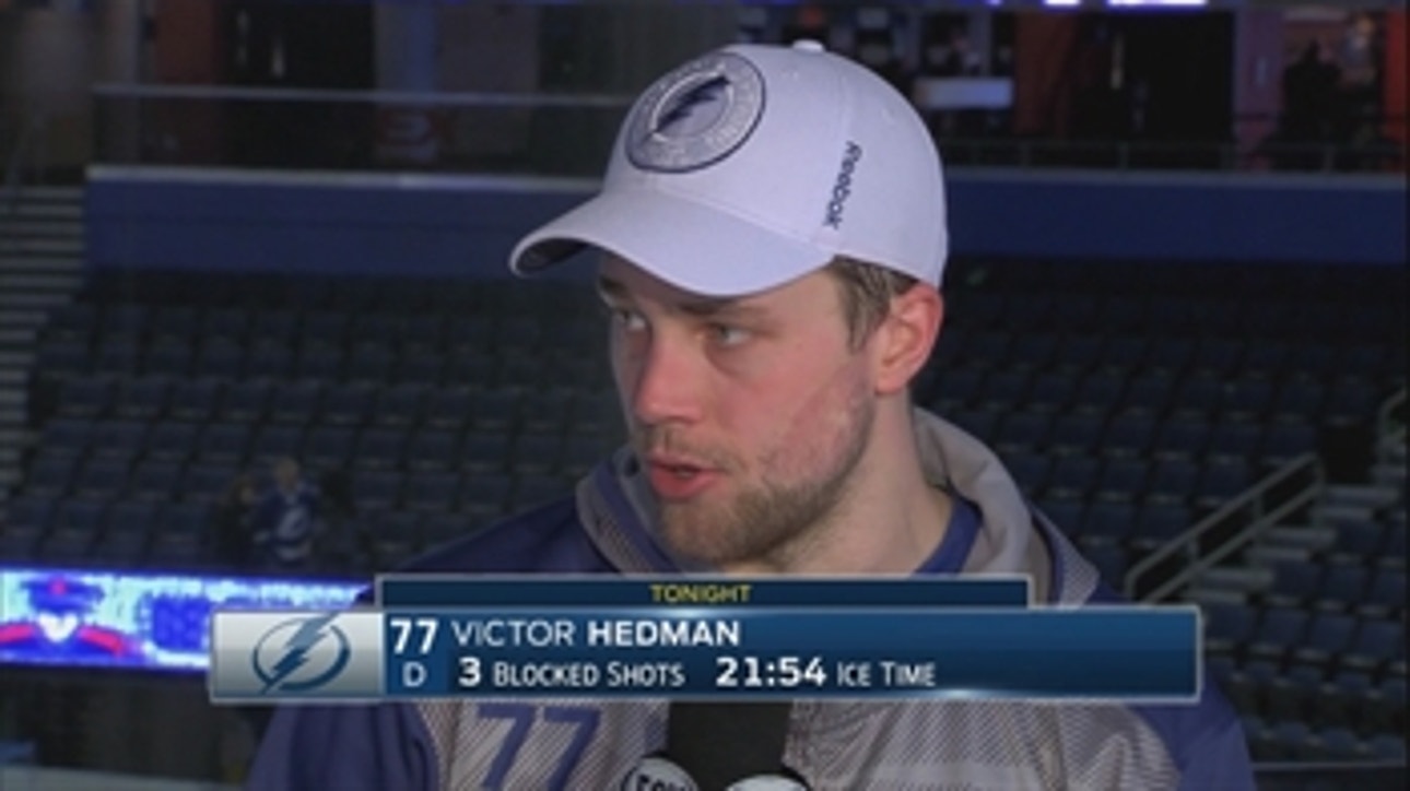 Victor Hedman, defense come up big for Lightning in 1-0 victory