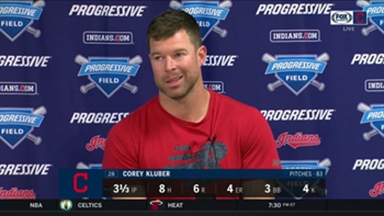 Kluber admits he missed locations, had to make better pitches