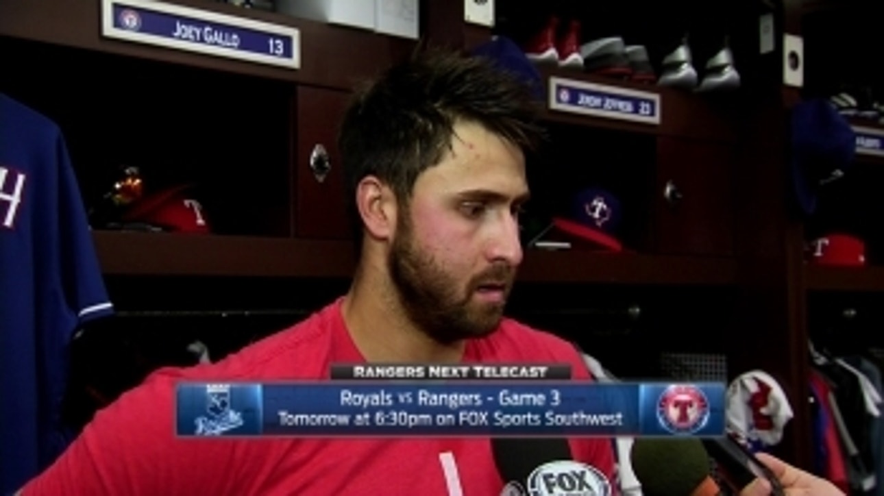 Joey Gallo talks adjustments made in win over Royals