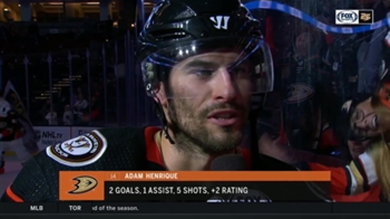 Adam Henrique on being in Anaheim: 'This place feels like home'