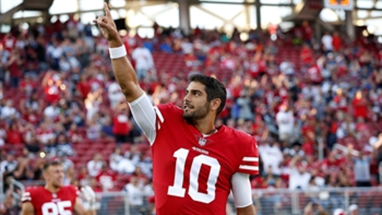 Doug Gottlieb expects Jimmy Garoppolo to have a better season than DeShaun Watson