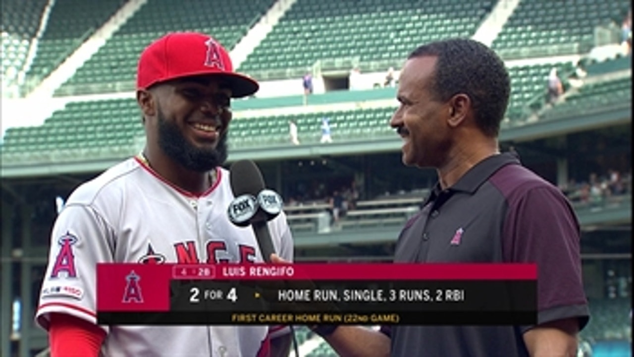 Luis Rengifo earned his first MLB home run and a gift for Mom
