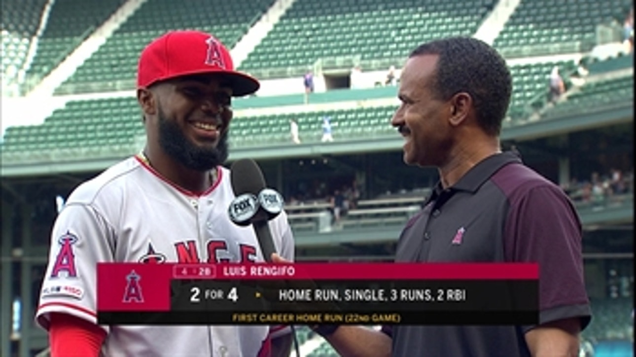 Luis Rengifo earned his first MLB home run and a gift for Mom