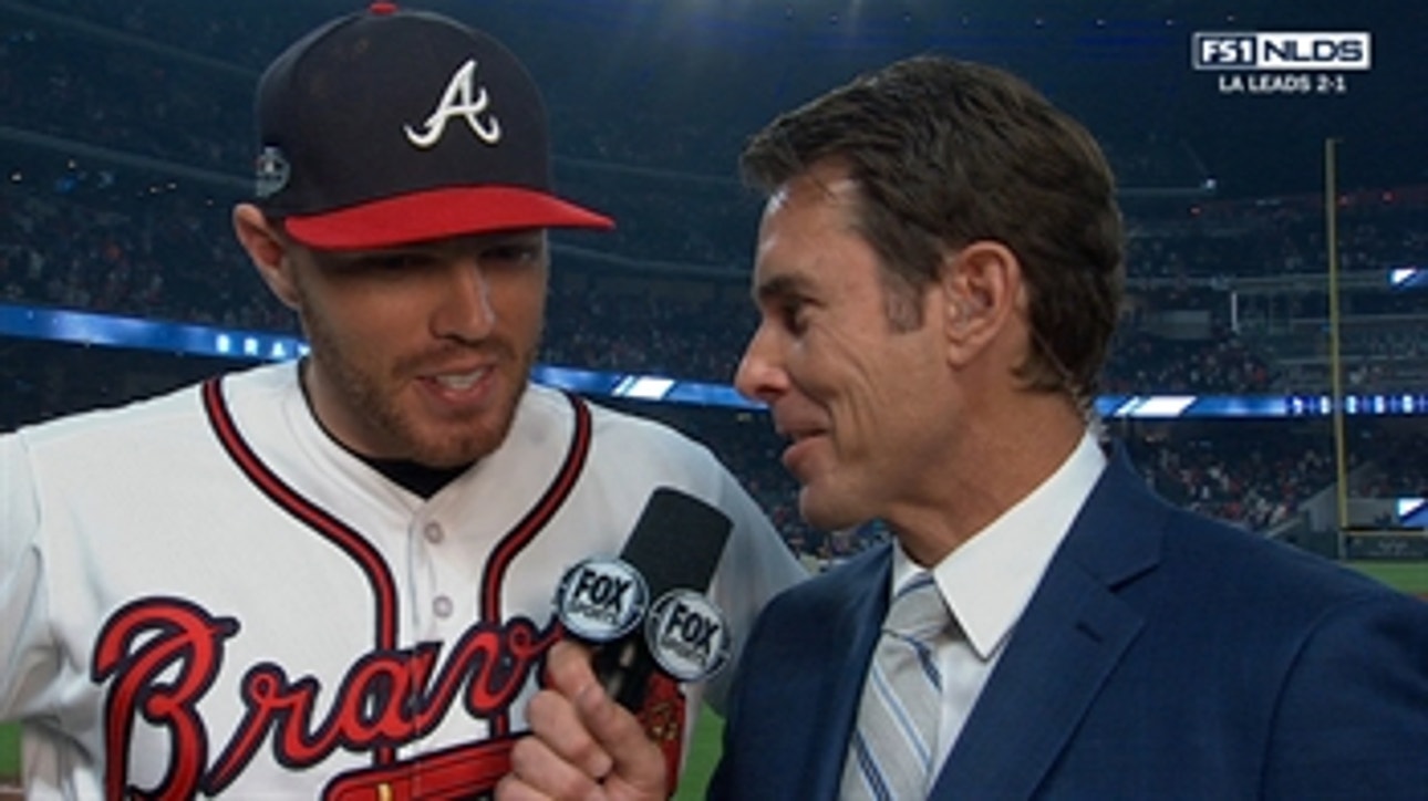 Freddie Freeman on Atlanta staying alive with Game 3 win: 'That's what it's all about right there'