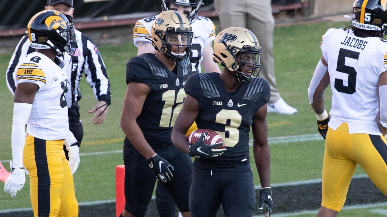 Purdue upends Iowa, 24-20, behind breakout three-touchdown game from David Bell