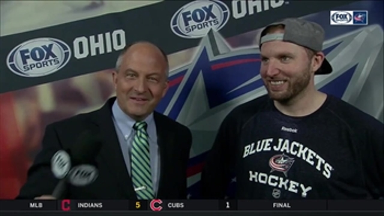 Thomas Vanek enjoying the ride with Columbus