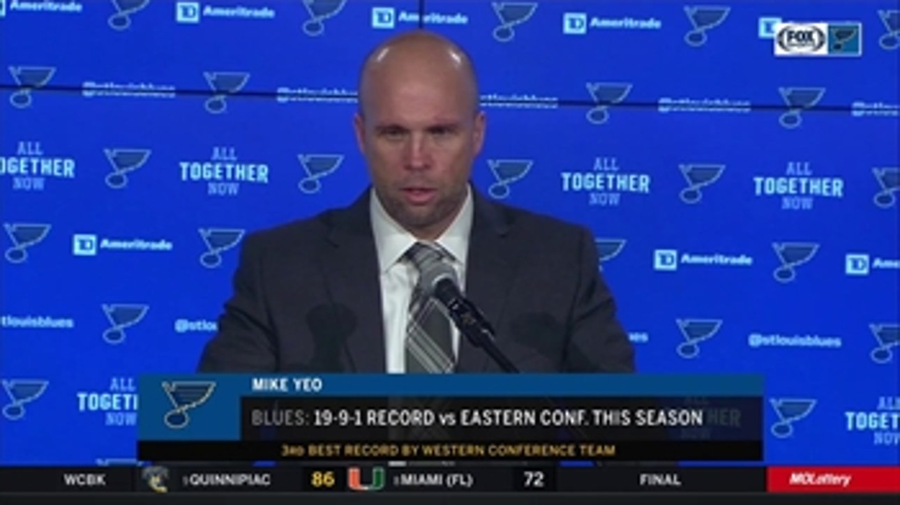 Mike Yeo: 'There were some ups and downs' in Blues' win over Rangers