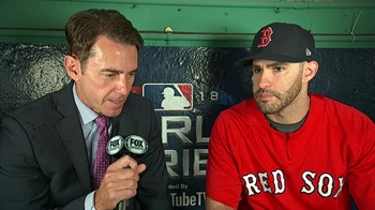 JD Martinez explains why history is on their side with Game 1