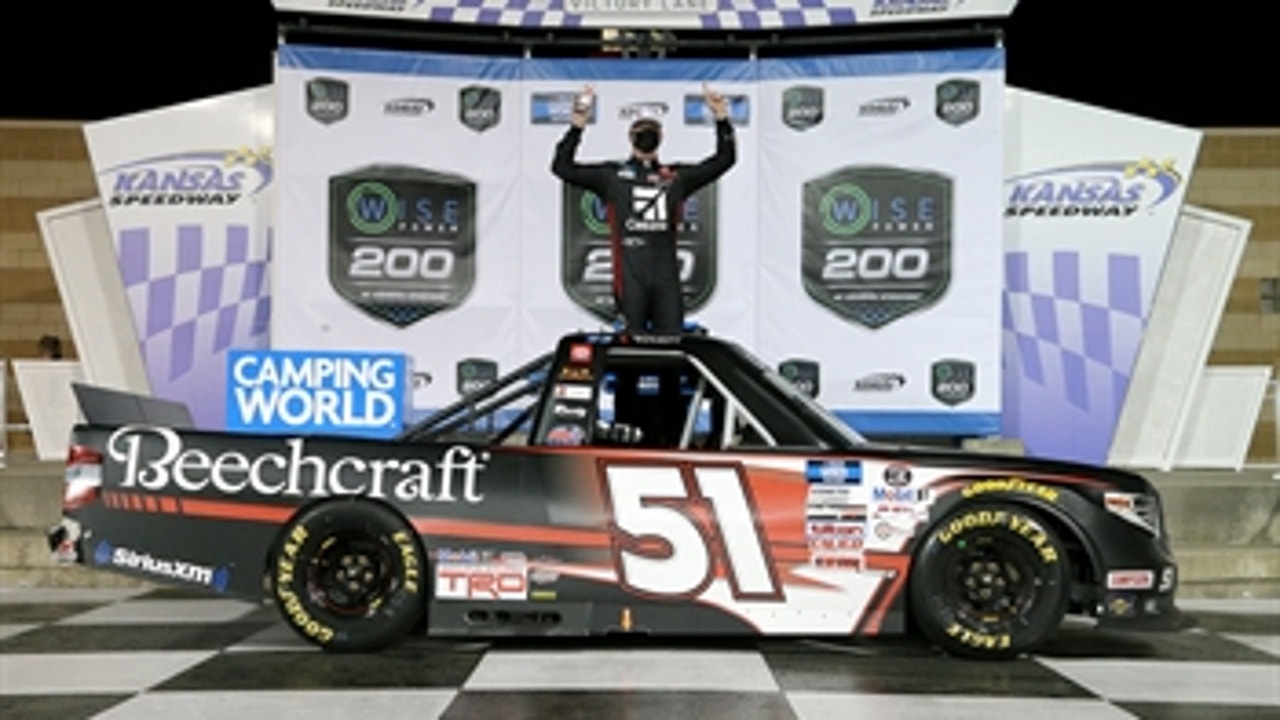 FINAL LAPS: Kyle Busch earns his 61st career Truck Series win at Kansas