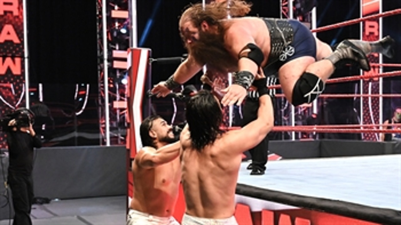 The Viking Raiders vs. Andrade & Angel Garza – Elimination Tag Team Match: Raw, July 13, 2020