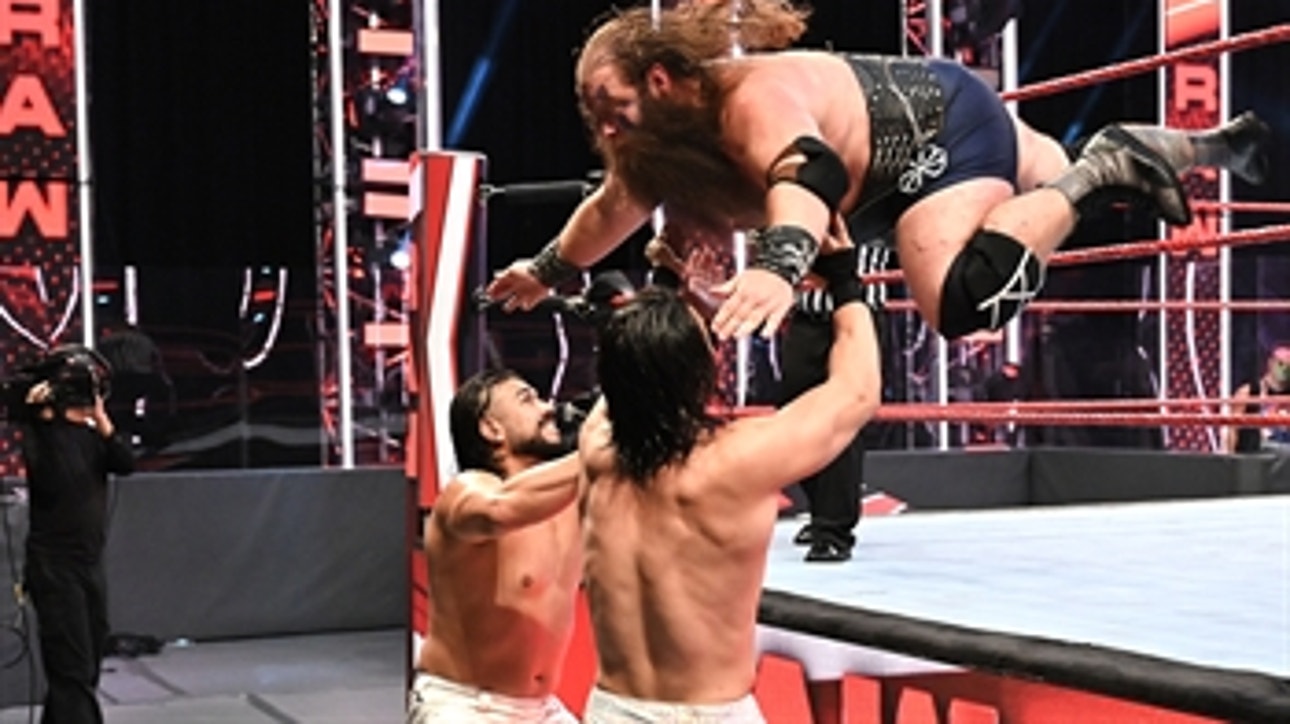 The Viking Raiders vs. Andrade & Angel Garza - Elimination Tag Team Match: Raw, July 13, 2020