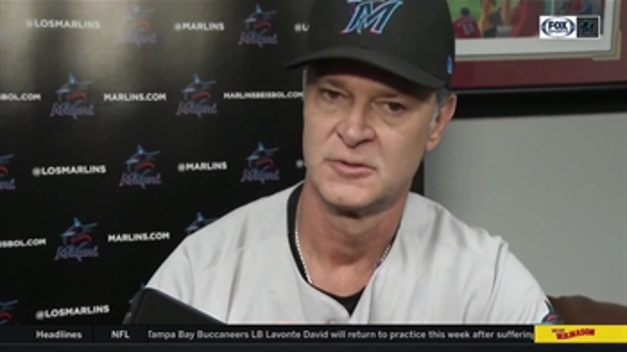 Don Mattingly on 7-6 loss to Nationals: 'We left some runs out there, but the battle was good tonight'