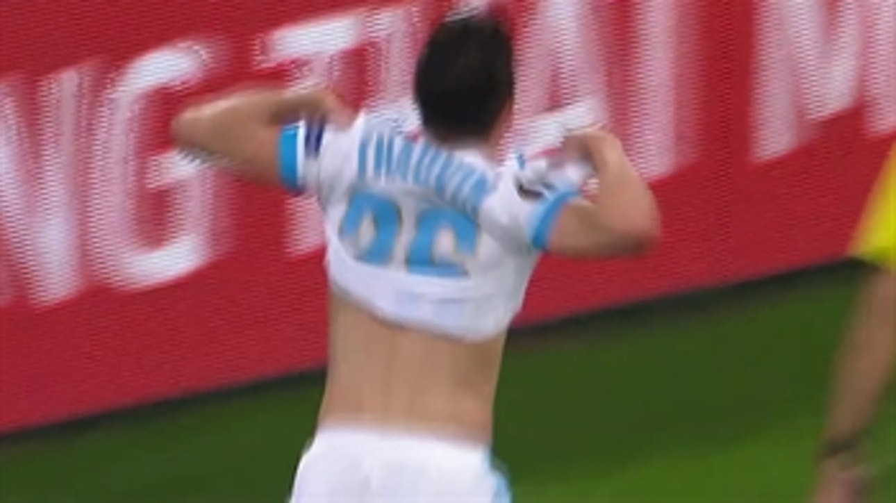 Thauvin gives Marseille 3-2 aggregate lead vs. Leipzig | 2017-18 UEFA Europa League Highlights