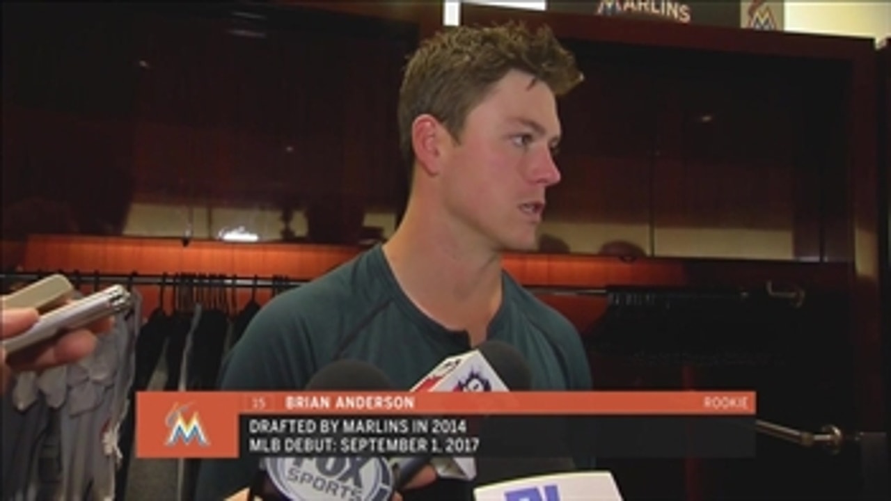 Brian Anderson describes hitting 1st career HR